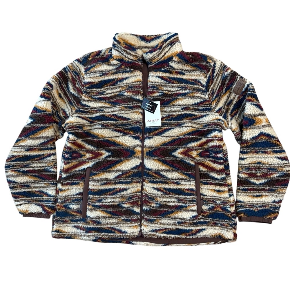 Ariat Women's Chimayo Fleece Jacket Sunset Saltillo JCF Size‎ XXL New - Picture 2 of 11